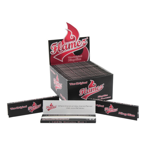 Flamez Black King Size Regular - Box 50 Pcs