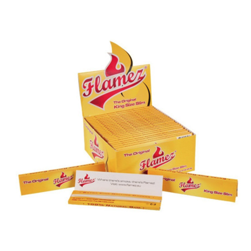 Flamez Yellow King size Slim - Box 50 Pcs