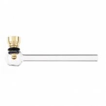 Glass pipe gold | 12.5 cm
